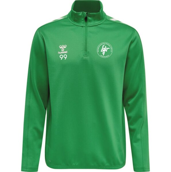 HUMMEL hmlCORE XK HALF ZIP POLY SWEAT KIDS, JELLY BEAN